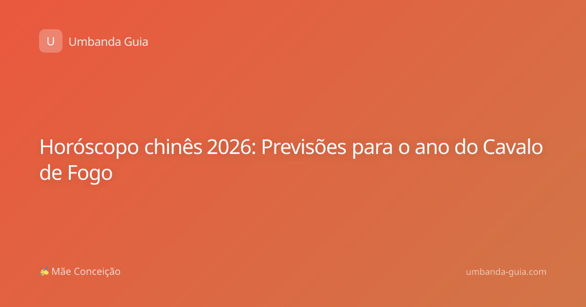 Horóscopo chinês 2026: Previsões para o ano do Cavalo de Fogo